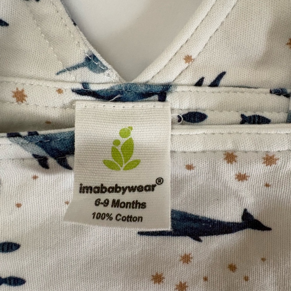 Ima Baby Wear All-Over Whale & Narwhals Print Romper 6-9M - Picture 2 of 6